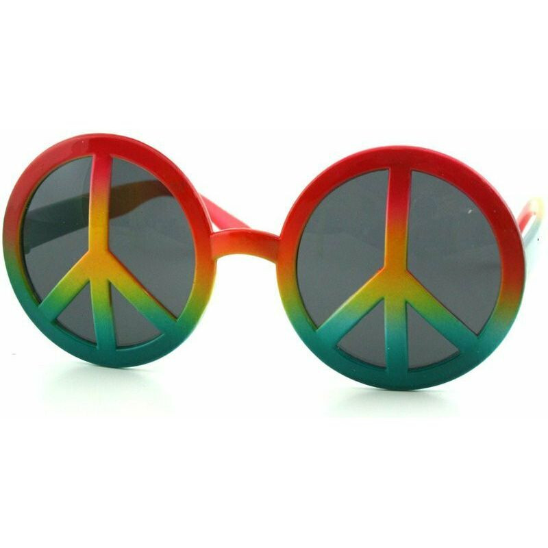 Party Glasses Peace Colourful