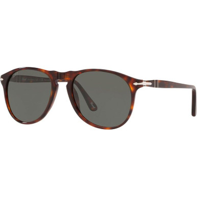 Persol PO9649S, Havana/Green Polarised Glass Lenses