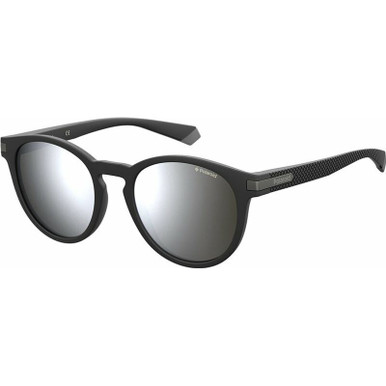 P2087/S - Matte Black/Grey Flash Mirror Polarised Lenses