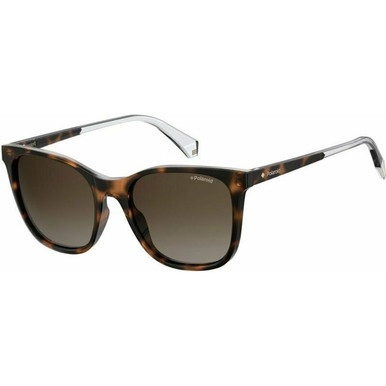 Polaroid P4059/S - Dark Havana/Brown Gradient Polarised Lenses