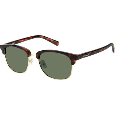 Polaroid PLD 1012/S - Light Gold and Havana/Green Polarised Lenses