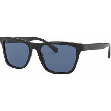 Polo Ralph Lauren PH4167, Black/Dark Blue Lenses