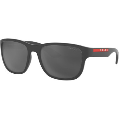 Prada Linea Rossa PS01US, Grey Rubber/Grey Mirror Lenses