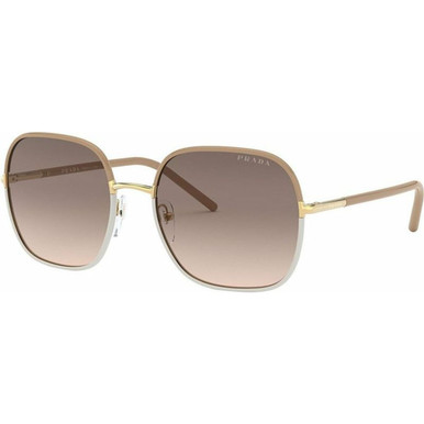 Prada PR 67XS - Beige and Ivory/Brown Grey Gradient Lenses 58 Eye Size