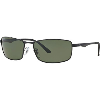 Ray-Ban RB3498, Black/Green Polarised Lenses 61 Eye Size