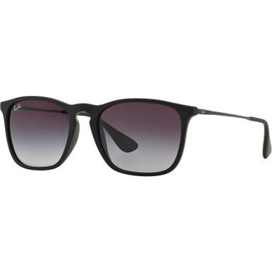 Ray-Ban Chris RB4187, Black Rubber/Grey Gradient Lenses