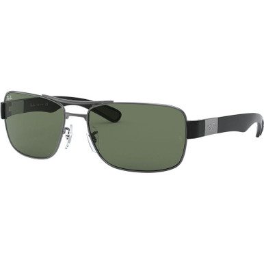 Ray-Ban RB3522 - Gunmetal/Green Lenses