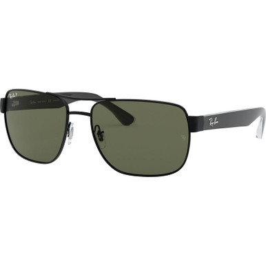 Ray-Ban RB3530 - Black/Green Polarised Lenses
