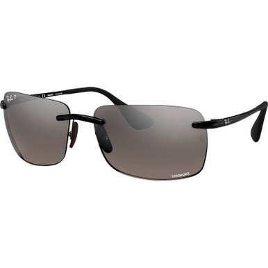 Ray-Ban Chromance RB4255 - Black/Silver Mirror Polarised Lenses