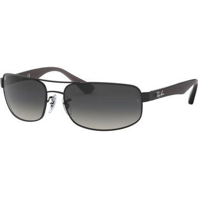 Ray-Ban RB3445 - Matte Black/Grey Gradient Lenses 61 Eye Size