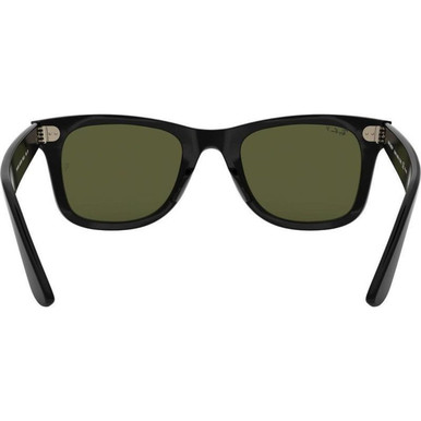 Shop the Ray-Ban Wayfarer Ease RB4340 Black/Green Polarised