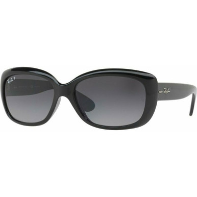 Ray-Ban Jackie Ohh RB4101 - Shiny Black/Grey Gradient Polarised Lenses