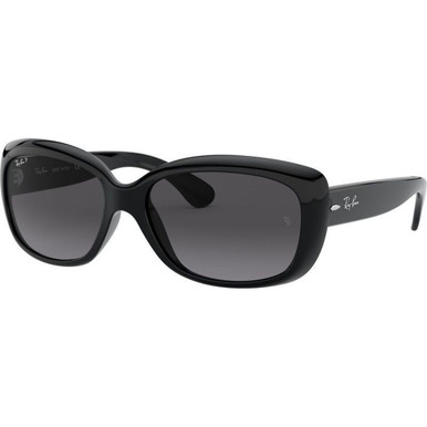 Ray-Ban Jackie Ohh RB4101 - Shiny Black/Grey Gradient Polarised Lenses
