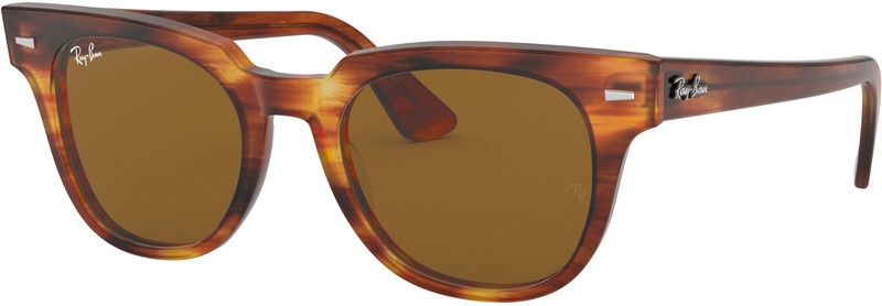 Ray-Ban Meteor RB2168 Striped Havana/Brown Glass Zip
