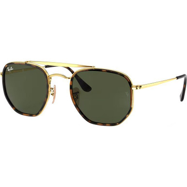 Ray-Ban Marshal II RB3648M - Gold/Green Glass Lenses