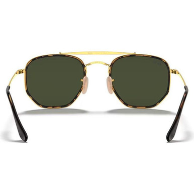 Shop Ray-Ban Marshal II RB3648M Sunglasses Gold/Green Glass display picture 1