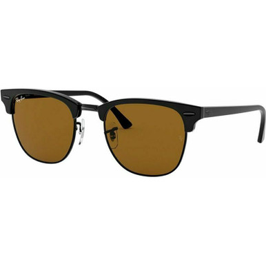 Ray-Ban Clubmaster Classic RB3016 Black/Green 51 | Polarised