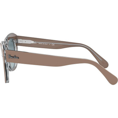 Ray-Ban State Street RB2186 Sunglasses Beige/Blue 49 Size display picture 3