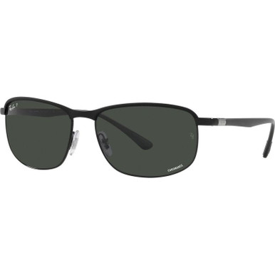 Ray-Ban Chromance RB3671CH - Black/Dark Grey Polarised Glass Lenses