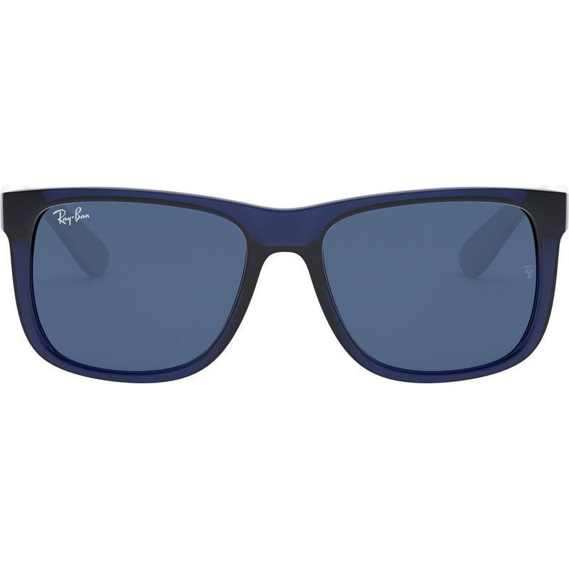 Ray-Ban Justin Classic RB4165 Rubber Transparent Blue/Dark Blue Lenses 55 Eye Size