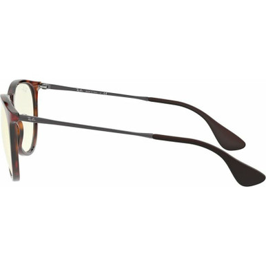 Ray-Ban Erika Classic RB4171 Rubber Havana/Blue Light Zip