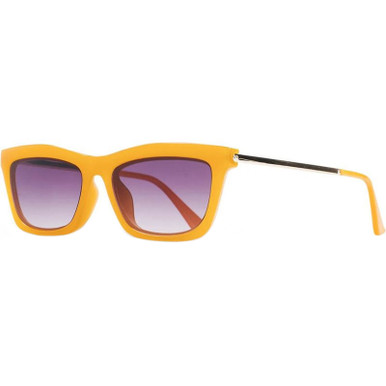 Reality Eyewear Bowery - Mustard/Purple Fade Lenses