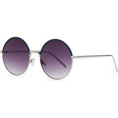 Reality Eyewear Altamont - Navy Leather/Purple Fade Lenses