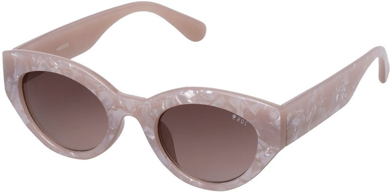  Fashion Rimless Pearl Sunglasses Womens Pink Brown