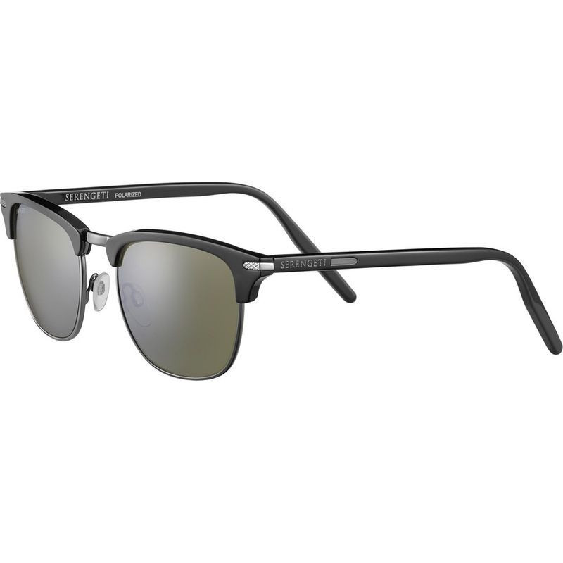 Serengeti Alray Shiny Black And Gunmetal/555nm | Polarised