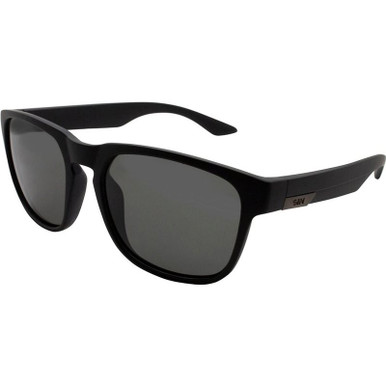 Spartan - Black Rubber/Smoke Flash Polarised Lenses