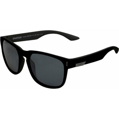 Spartan - Matte Black Smoke Floating/Smoke Polarised Lenses