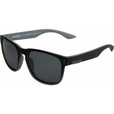 SIN Eyewear Spartan - Matte Black Grey Smoke Floating/Smoke Polarised Lenses