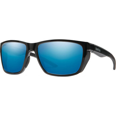 Smith Longfin - Black/Chromapop Blue Mirror Polarised Lenses