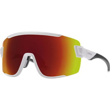 Smith Wildcat - White/Chromapop Red Mirror Lenses