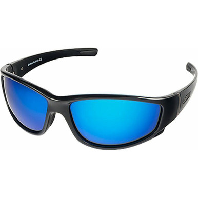 Spotters Cristo, Gloss Black/Blue Mirror Glass Polarised Lenses