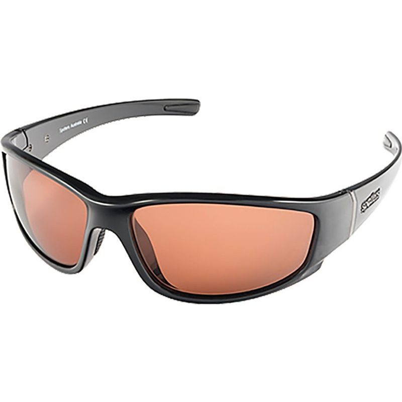 Spotters Coyote+ Black Gloss Sunglasses & Polarised Gold Leaf Mirror Lens -  Complete Outdoors NZ