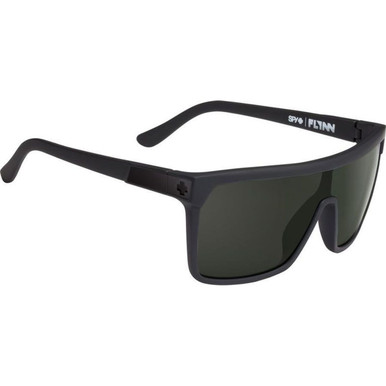 Spy Flynn - Soft Matte Black/HD+ Grey Green Lenses