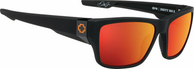 Dale Jr Matte Black/HD+ Grey Green with Red Spectra Lenses