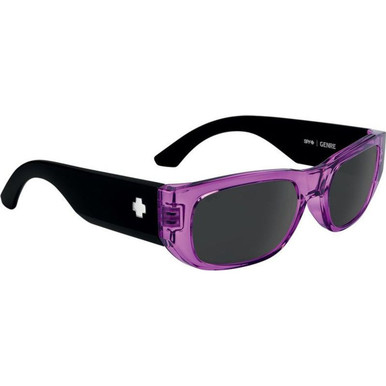 Spy Genre, Translucent Magenta and Matte Black/Happy Grey Lenses