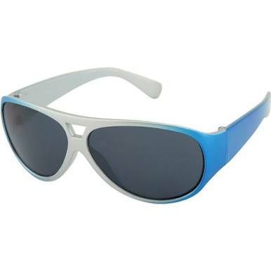 Buddy - Kids - Silver and Blue/Grey Lenses