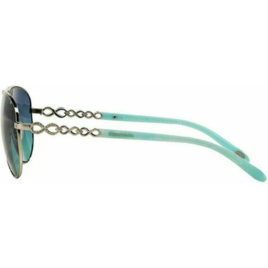 Buy Tiffany & Co. TF3049B Silver/Azure Blue | Afterpay