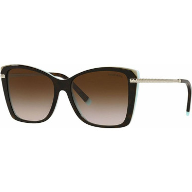 Tiffany &amp; Co. TF4180, Havana/Brown Gradient Lenses