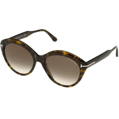 Tom Ford Maxine FT0763 - Tortoise/Brown Gradient Lenses