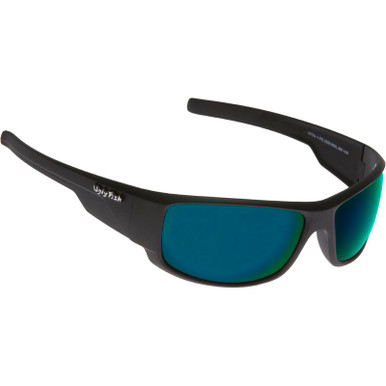 Krypton - Matte Black/Green Mirror Polarised Lenses