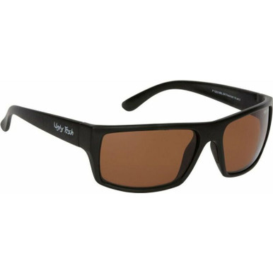 Ugly Fish P1202 - Matte Black/Brown Polarised Lenses