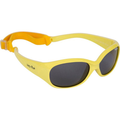 PB001 ANKLE BITERS - Yellow/Smoke Polarised Lenses