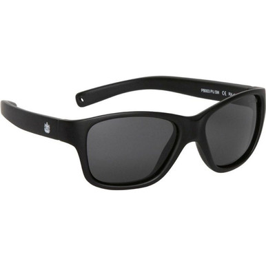 Ugly Fish Kids PB003 ANKLE BITERS - Matte Black/Smoke Polarised Lenses