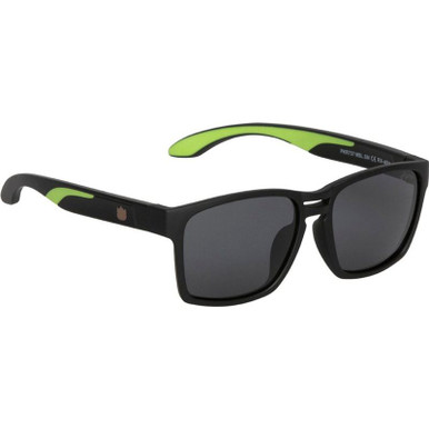 Ugly Fish Kids PKR737 RETRO - Matte Black/Smoke Polarised Lenses