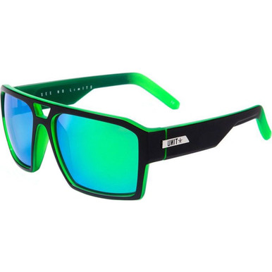 UNIT Vault - Matte Black/Green Mirror Polarised Lenses