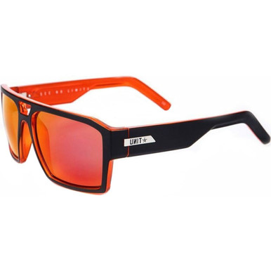 UNIT Vault - Matte Black/Orange Mirror Polarised Lenses
